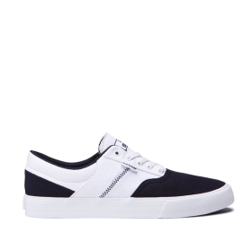 Supra Mens COBALT Low Top Shoes Navy/White/white | US-60085